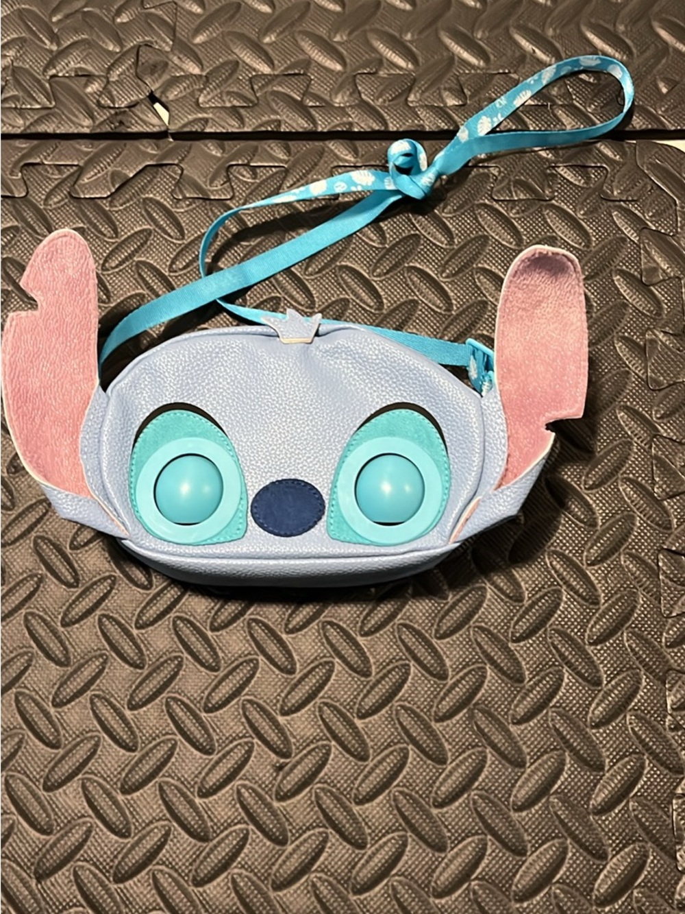 Disney Stitch Light Blue and Pink Kids Crossbody Bag